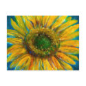 Shimmering Fine Art Sunflower postcards