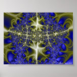 Shimmering Golden Leaves Poster