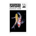 Shimmering Koi Pair Postage Stamp