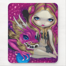 "Shimmering Pink Dragon" Mousepad