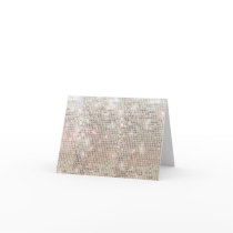 Shimmering Sequins Thank You  Note Card cards