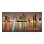 Shimmering skyline of Miami Florida Photo Greeting Card