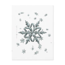 Shimmering Snowflake Postcard
