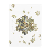 Shimmering Snowflake Postcard