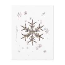Shimmering Snowflake Postcard