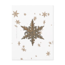 Shimmering Snowflake Postcard
