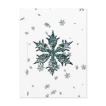 Shimmering Snowflake Postcard