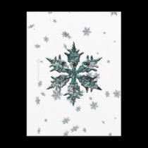 Shimmering Snowflake Postcard
