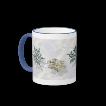 Shimmering Snowflakes Drinkware mugs