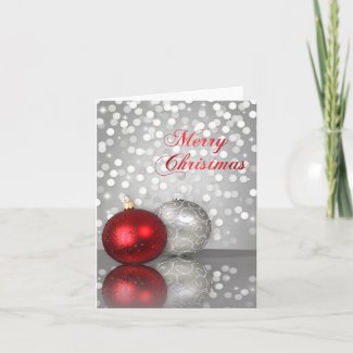 Shimmery Christmas - Greeting Card card