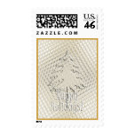 Shimmery Holiday Tree! postage