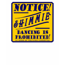 "SHIMMIE DANCING" Womens T-Shirt