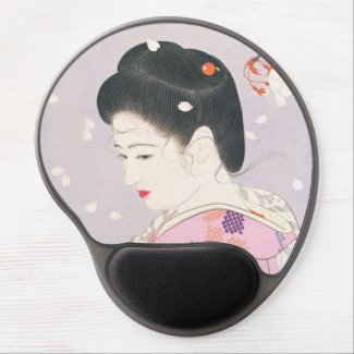 Shimura Tatsumi Five Figures of Modern Beauties Gel Mouse Mat