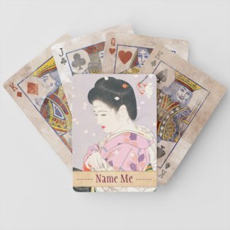 Shimura Tatsumi Five Figures of Modern Beauties Poker Deck
