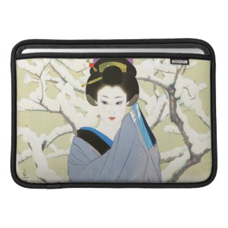 Shimura Tatsumi Two Subjects Japanese Women Snow Sleeves For MacBook Air