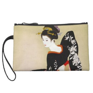 Shimura Tatsumi Two Subjects of Japanese Women Wristlet Clutches