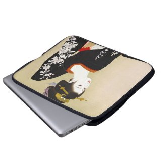 Shimura Tatsumi Two Subjects of Japanese Women Laptop Computer Sleeves