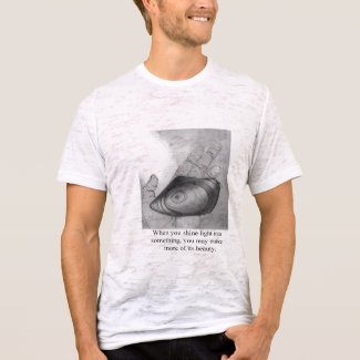 Shine light into obsidian beauty. shirt