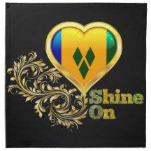Shine On Saint Vincent and the Grenadines Napkins