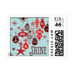 Shine Ornaments - Red & Light Blue stamps