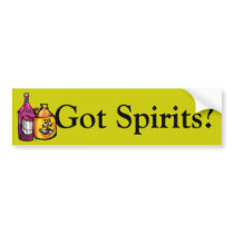Shine, Wino, Got Spirits? bumper stickers by jiveafro Shine, Wino, Got Spirits? bumper stickers