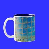 shiney blue tile mugs
