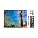shiney blue tiles postage