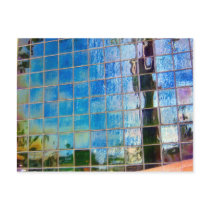 shiney blue tiles postcards by DonnaGrayson_Photos shiney blue tiles postcards