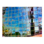 shiney blue tiles postcards
