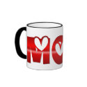 Shiney Mom with Hearts Mug by mrssocolov Shiney Mom with Hearts Mug