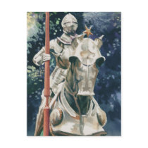 "Shining Armor" Knight Watercolor postcards by PaulJacksonart "Shining Armor" Knight Watercolor postcards