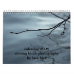 shining birch photography by lara birk wall calendar