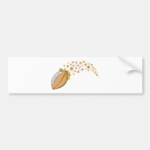 Shining Football Star Bumper Stickers
