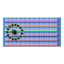Shining Graphic Sparkle Rods  n Dragons Eye Camera Photo Greeting Card