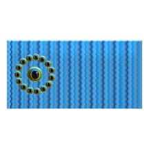 Shining Graphic Sparkle Rods  n Dragons Eye Camera Personalized Photo Card