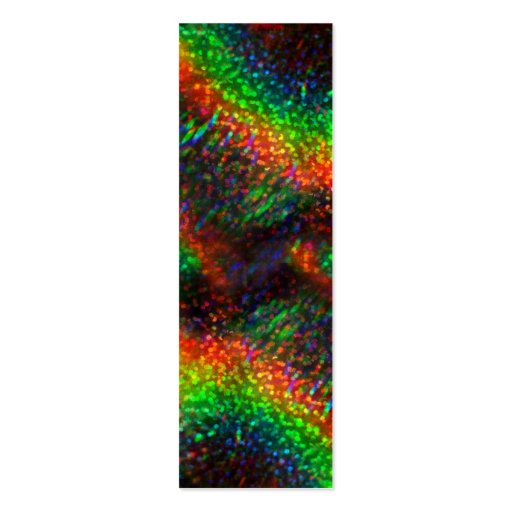 Shining Holographic Bright Rainbow Lights Glitter Business Card Template (back side)