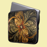 Shining Leaves Fractal Art laptop sleeves