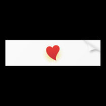 shining love bumper stickers
