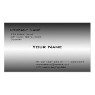 shining metal-like black, white business cards