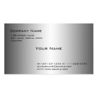shining metal  like business card. business card