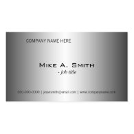 Shining metal like engineering business cards business card template