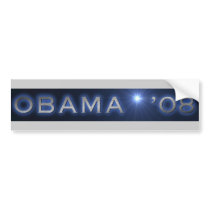 SHINING OBAMA  '08 bumper stickers