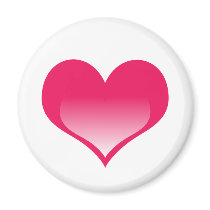 Shining Pink Heart magnets by doodles_designs Shining Pink Heart magnets