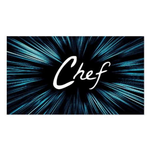 Shining Star Chef Business Card (front side)