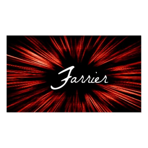 Shining Star Farrier Business Card