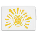 Shining Sun with Cross Cut Out cards
