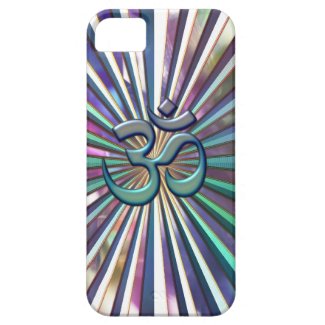 Shining Sunburst OM on Tie-Dye Case for iPhone iPhone 5 Covers
