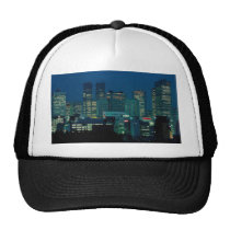 Shinjuku skyline at dusk, Tokyo, Japan hats