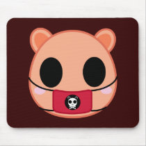 Shino the Squirrel (Head) mousepads