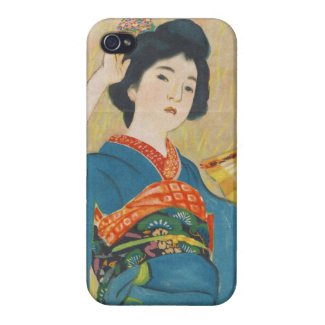 Shinsui Ito Maiko japanese vintage geisha portrait iPhone 4 Case